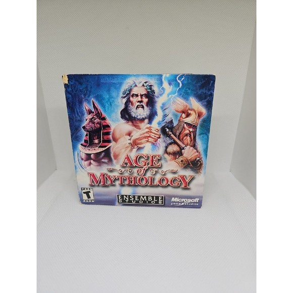 Age Of Mythology PC 2 CD-ROM Game Microsoft - Fold Case W/ Key - Picture 2 of 5